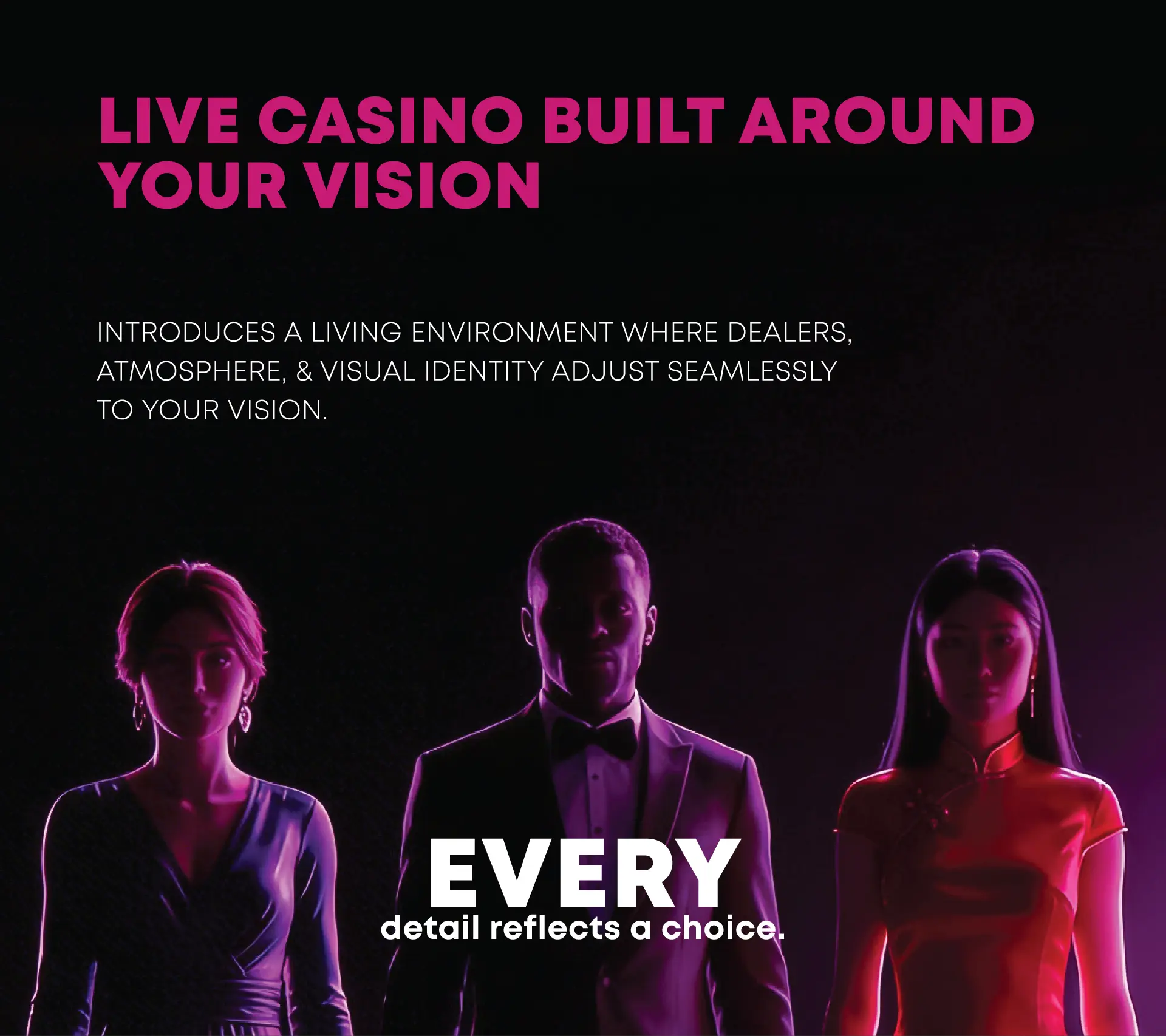 Live Casino Built Around Your Vision